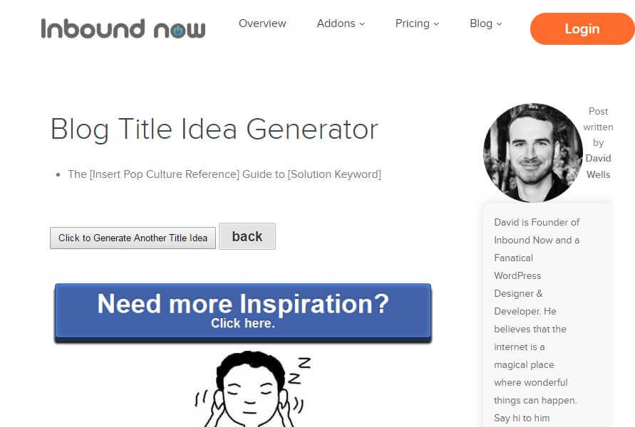 Topic Generator as Your Muse of Inspiration