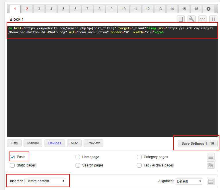 Directlink with PHP Integration